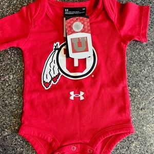 Utah Utes Infant Under Armour onsie